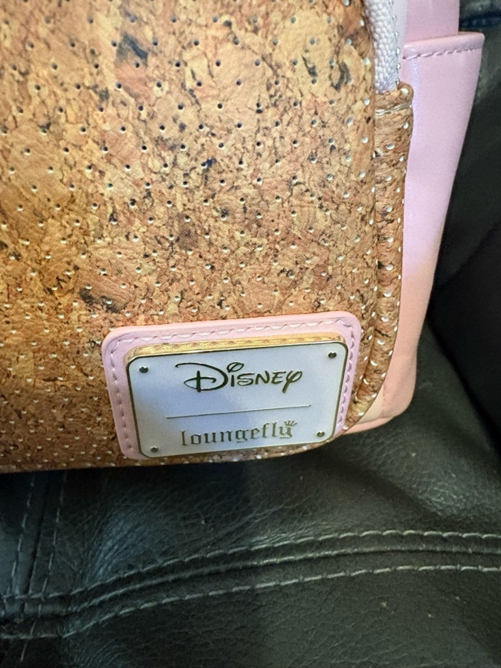 Loungefly Pink Minnie Cork Pin Mini Backpack - Picture 2 of 6